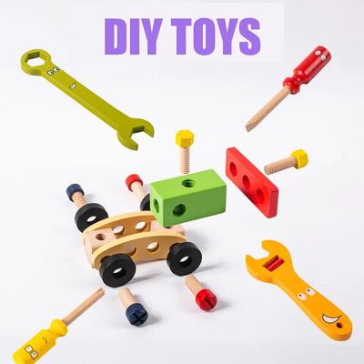 Learning-Focused Montessori Children Playthings Toolbox Pretend Play Nut Screw Assembly Simulation Carpenter Implement Toys