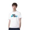 Nike T Shirts Men's White Crew Neck Moderate Straight Fit CV1987-100