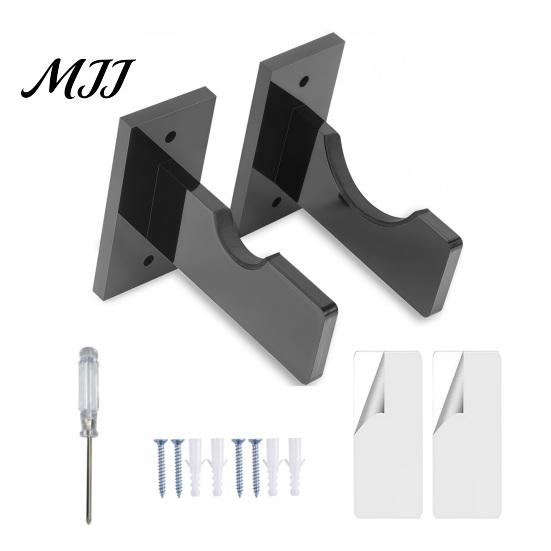 Sturdy Acrylic Mount 2PCS Baseball Bat Display Stands, Wall Space Saving Professional Rack Holders, Soft Lining Protection Organizers for Sports