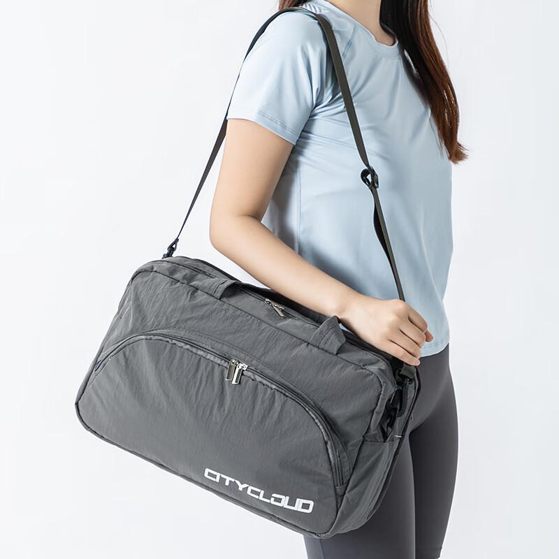 Bonayun Crossbody Swim Bag with Wet And Dry Separation, Large Capacity Handheld Fitness Sports Bag, Waterproof Towel And Swimwear Storage Bag