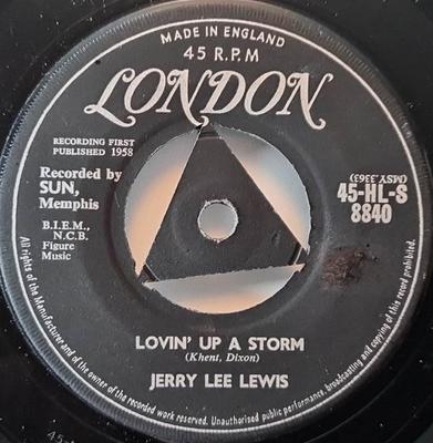 7inch Record JERRY LEE LEWIS - Lovin' Up A Storm 45HLS8840 London Records 1959 UK Rock Used