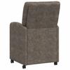 Dining Room Chairs with Casters 2 pcs Dark Gray 57 x 67 x 95 cm