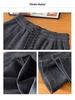 2025 Winter Women's Fleece-lined Slimming Wide-leg Pants - Elastic Waist, Loose Fit, Drapey Style