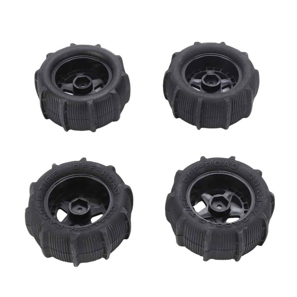 4pcs 80mm RC Paddle Buggy Tires Snow Sand Rubber Tires for 1 14 1 16 Scale RC Crawler Truck Upgrades