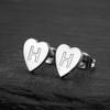 2025 Women's Retro Stainless Steel Alphabet Stud Earrings: Geometric & Simple Design