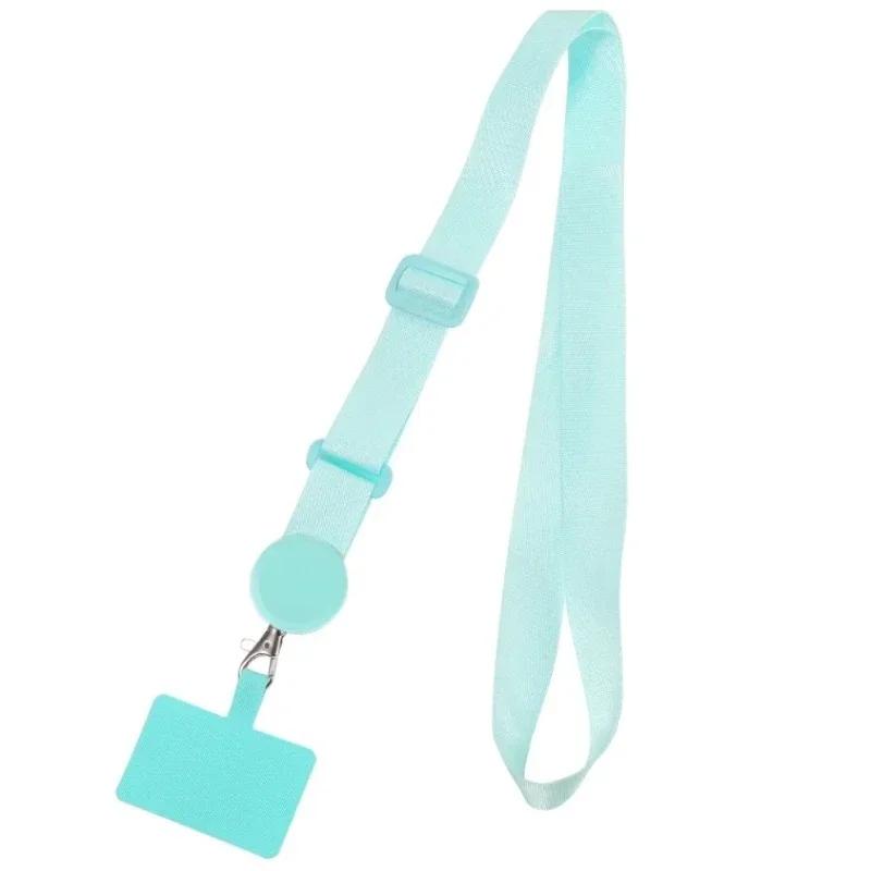 Longue Lanière de Téléphone Bandoulière Sangle de Cou Réglable Large Bandeau en Tissu Corde de Suspension Lanière de Téléphone Anti-Perte