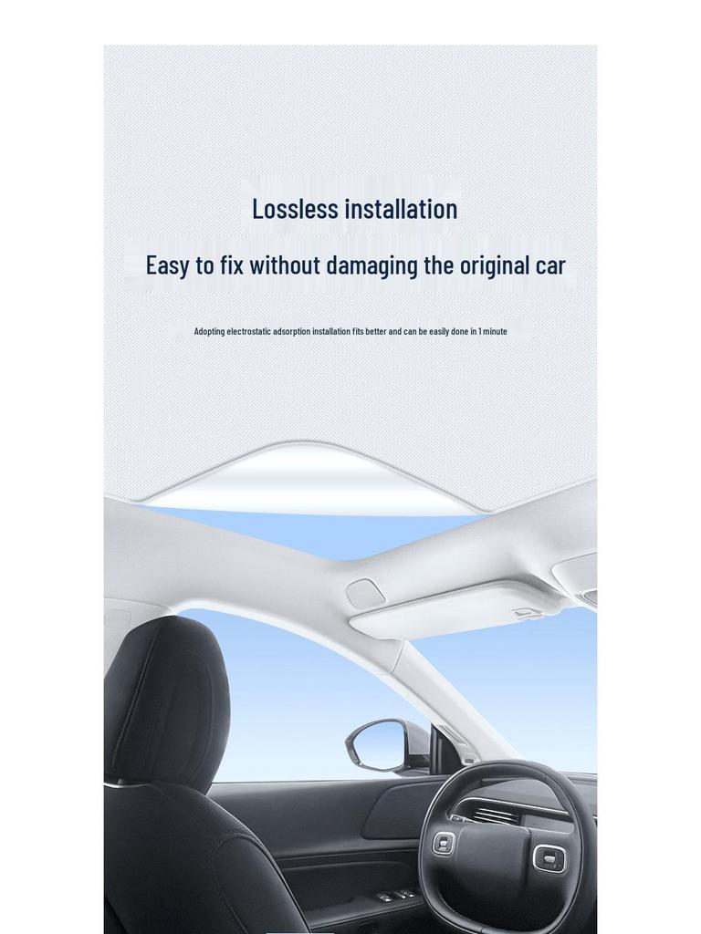 Xpeng 21 P5 Sunroof Static Sunshade: Heat Insulation, Sun Protection, Privacy.
