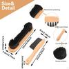 2 Pieces Pool Table Brush Set Accessories Comfortable Grip Wooden Handles Felt Cleaner