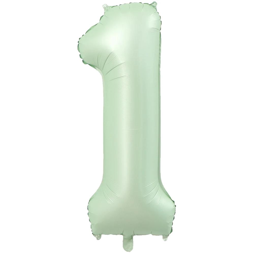 1Pc Large 40inch Number 1-9 Foil Balloons for Kid Boys Girls Crown Happy Birthday Balloon Baby Shower Decor Supplies