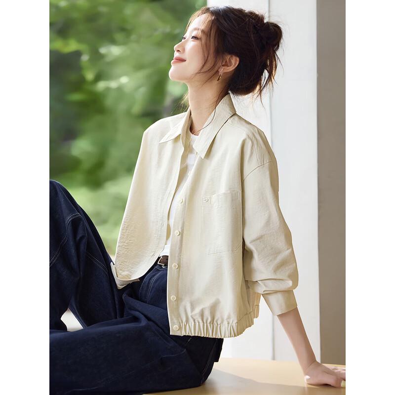 Women's Paper-Feel Casual Shirt Jacket