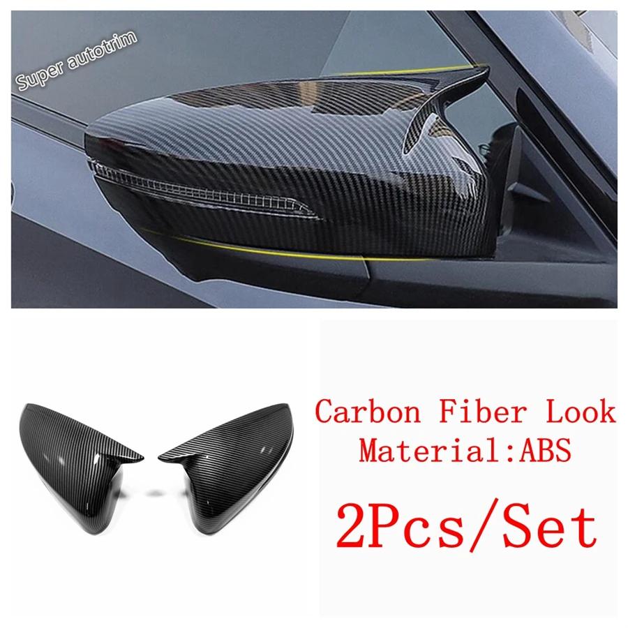 Rearview Mirror Cap Rain Eyebrow Protection Decoration Cover Trim For GAC Trumpchi Empow - 2025 Carbon Fiber Accessories