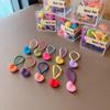 10Pcs/box Children's Headband Headwear Heart Hair Rubber Band Sweet Cute Hair Tie Hair Accessories
