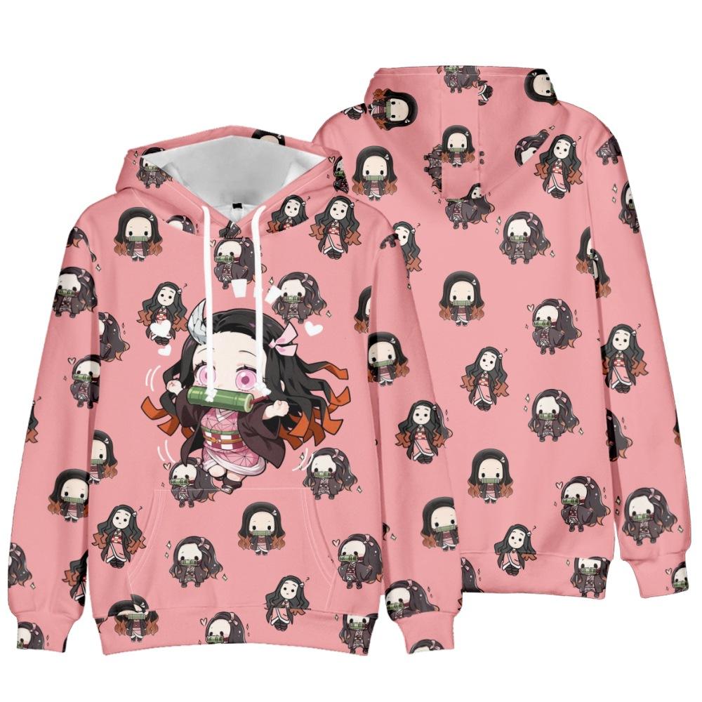 Moletons Demon Slayer 3D para Crianças Moletom Branco Lâmina Fantasma Roupas para Meninos Pulôver Casual Anime Harajuku Streetwear