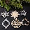 Ice Stick Ornament Modern Acrylic Christmas Ornament Snowflake Hanging Pendant Clear Water Droplet Ornament For Gift Tag Party