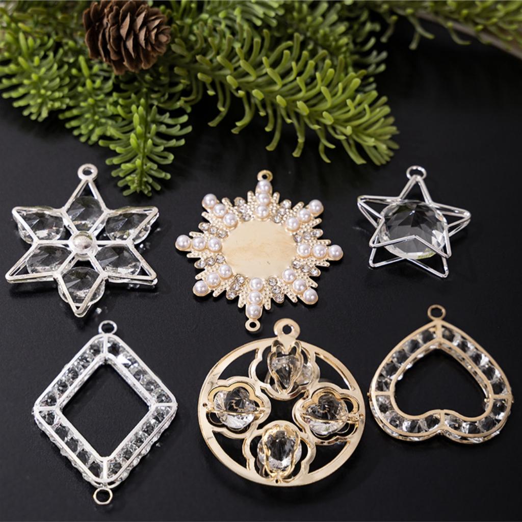 Ice Stick Ornament Modern Acrylic Christmas Ornament Snowflake Hanging Pendant Clear Water Droplet Ornament For Gift Tag Party