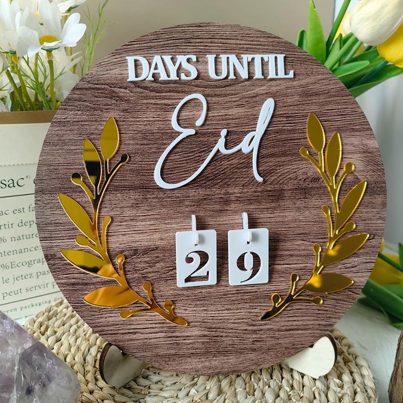 Ramadan Advent Calendar Party Decoration Eid Mubarak Muslim Eid Al Fitr Table Countdown Calendar Islamic Festival Gifts