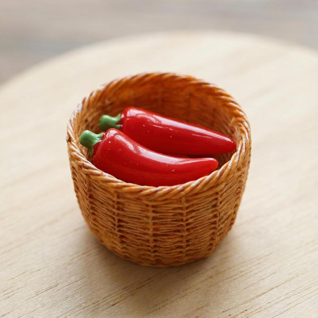 FRCOLOR Miniature Vegetable Food Samples Perfect for Pretend and (4 Pieces) - Play, Dioramas, Dollhouses, More. Cute!