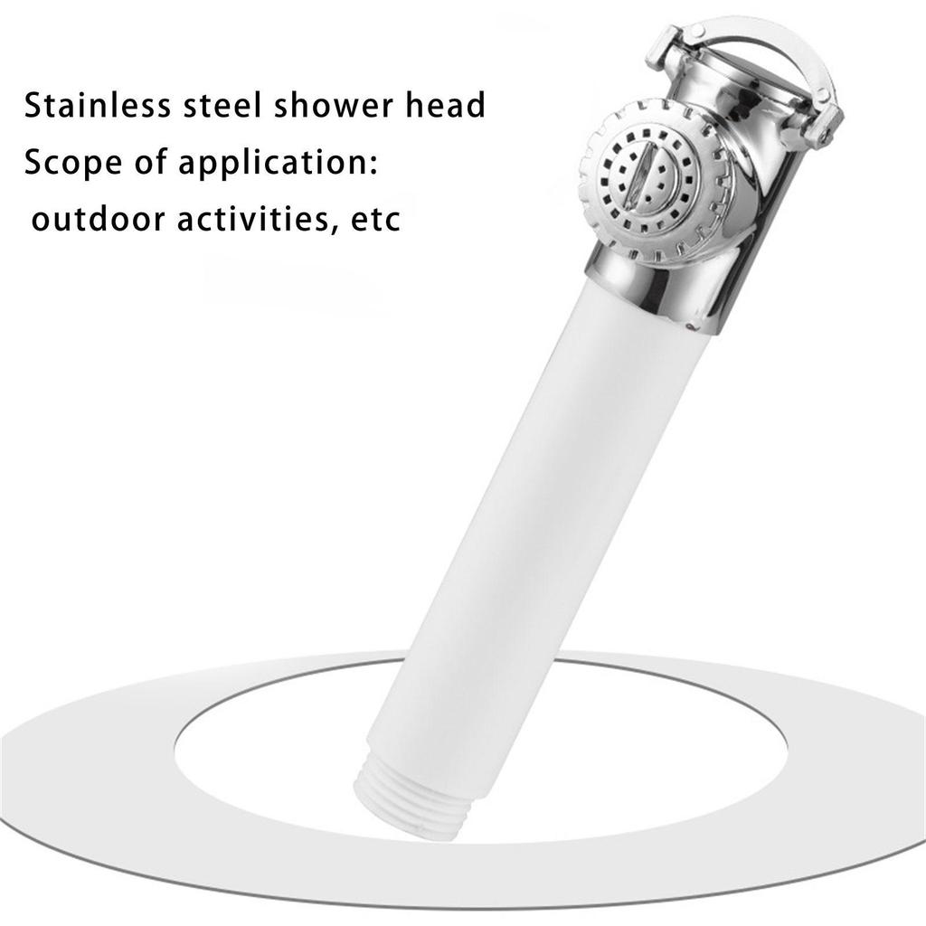 Supercharge Handheld Shower Head Replacement Rainfall Showerhead for Caravans Beach Autos Bath Accessory Enduring