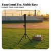 Baseball Batting Tee Foldable Training Gear Collapsible for Coaches