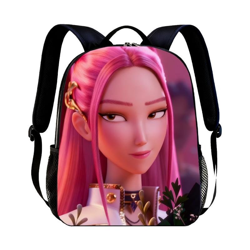 KPop Demon Hunters Cartoon Peripheral Backpack for Students Boys Girls Bags Teens Daily Backpack Travel Rucksacks Daily