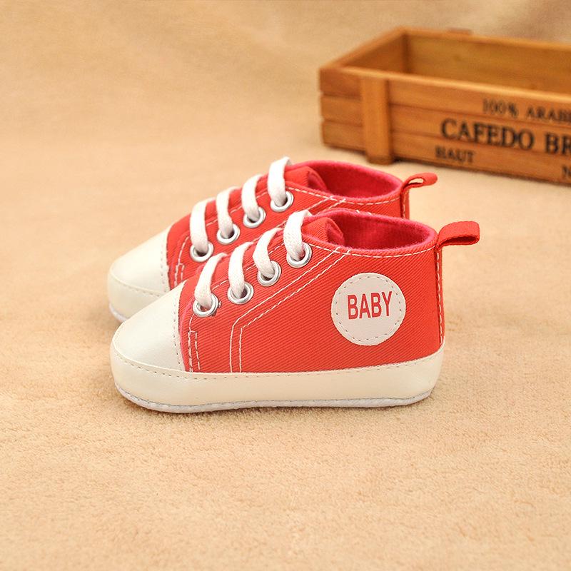 Frühling & Herbst Heißverkaufende Rutschfeste Weiche Sohle Babyschuhe DIY1685