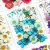 DIY Dried Flower Specimen Sticker Set for Kids: Handmade Pressed Flower Frames & Resin Bookmark Craft Kit