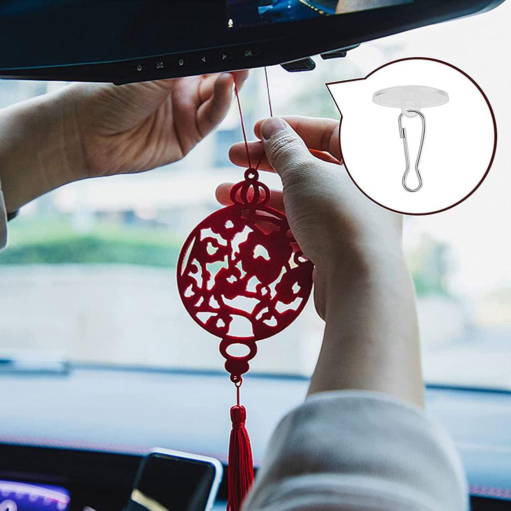 30Pcs Removable Ceiling Hooks for Hanging Festival Decorations Practical Clear Sticky Hooks Damage Frees Wall Hangers