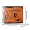 Stylish Men's PU Leather Short Wallet with $100 Bill Design