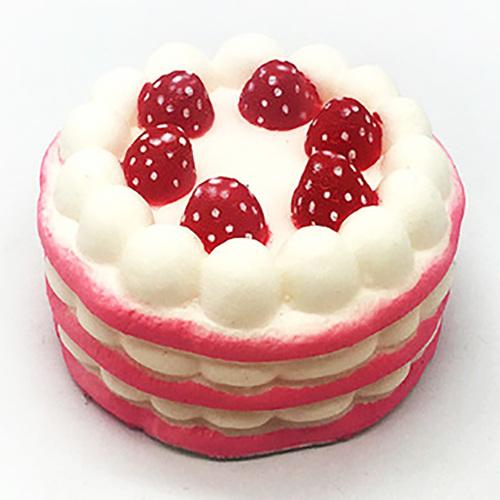 1pc Simulation Cake Model Strawberry Big Fruit Food Slow Rebound Pinch Music Soft Vent Decompression Toy Window Display Props