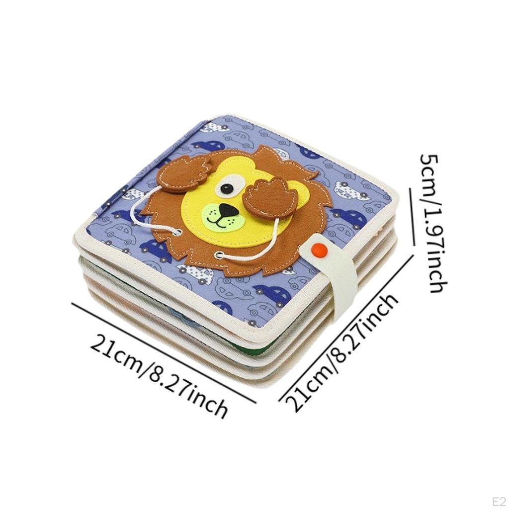 Książka aktywności Kształt tkaniny Rozwojowy Zwierzę Przedszkole Filc Cichy Miękki Dziecko dla