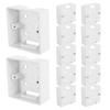 12Pcs Single Gang Wall Switch Dustproof Recessed Flush Mount Junction Box Fire Resistant Electrical Socket Cover