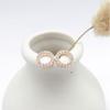 Simple and Fashionable Small Circle Zircon Women's Tassel Temperament Earrings