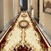 European Luxury Long Corridor Carpet Living Room Decoration High-end Hallway Rug Hotel Aisle Non-slip Floor Mat Customizable