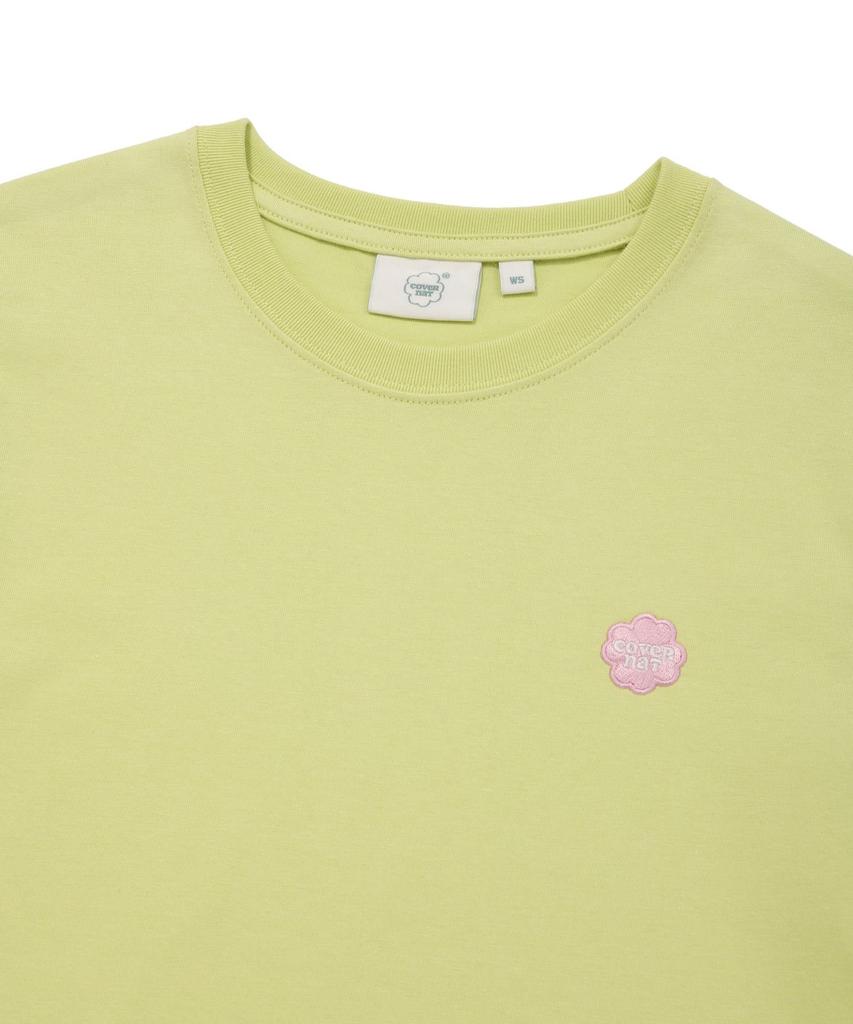 COVERNAT WOMAN Small Clover Heart T-Shirt Lime