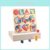 Holzform-Puzzle für Kleinkinder mit geometrischen Bausteinen und kognitivem Entwicklungsspielzeug für das frühe Lernen