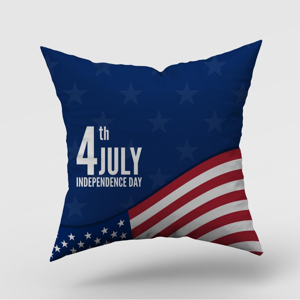 New American Independence Day Pillow Cover American Logo Outdoor Home Decoration Pillow Cushion Cover