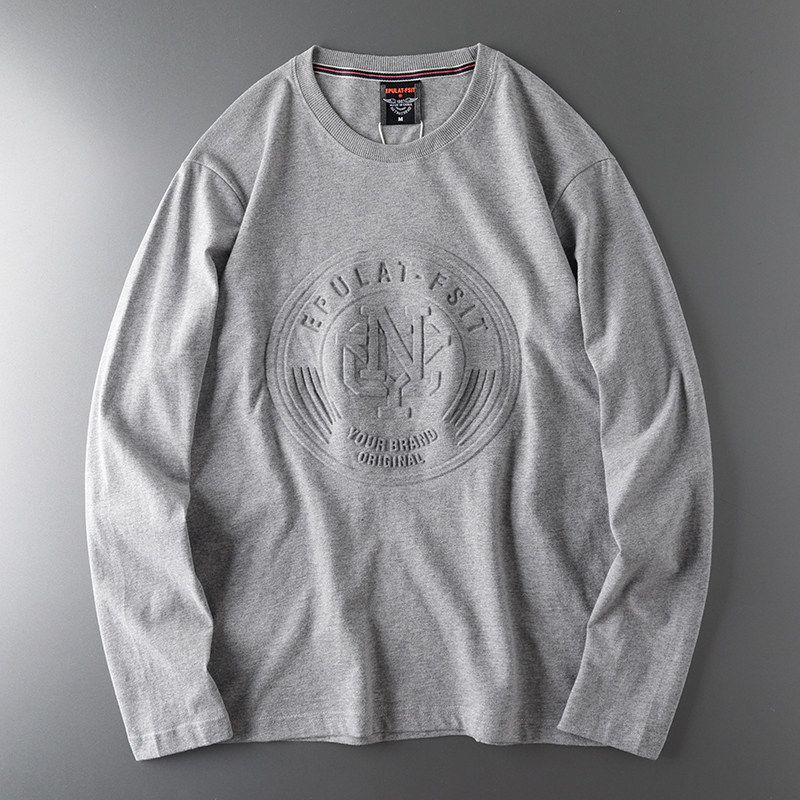 Trendy White Men Export Clothes Long Sleeves T-Shirt