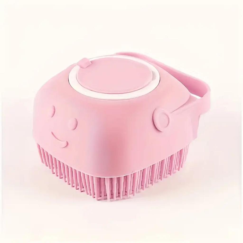 Pet Grooming Brush - Bristle Massage Design, Non-toxic and Easy To Clean, Ergonomic Handle with Detachable Top Cover for Easy Operation