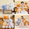 Entzückende Plüsch Fuchs Elefanten Puppe Gemütliches Stofftier Kreatives Weiches Tier Geschenk 45cm 60cm