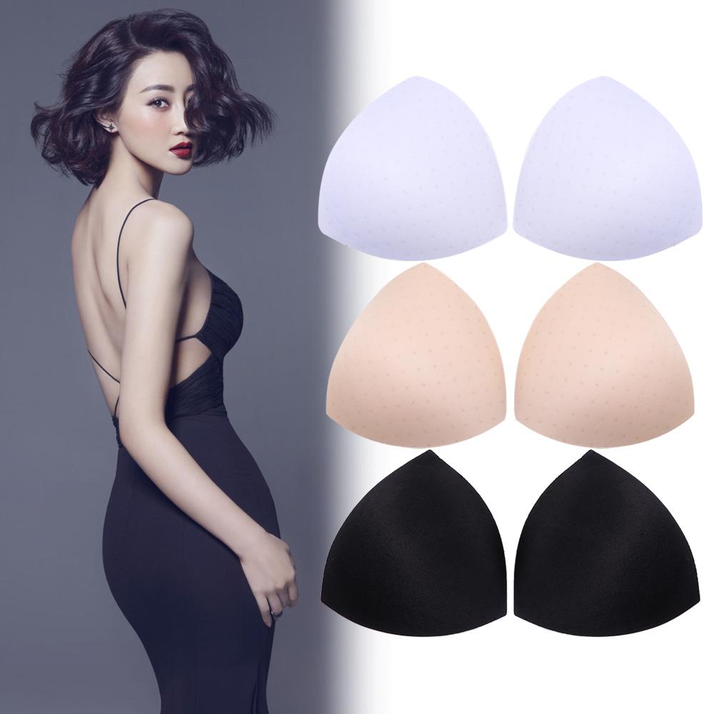 Push Up Inserts Cups Breast Bra Sponge Bra Pads Inserts Chest Women Chest Cups Thin Chest Pads