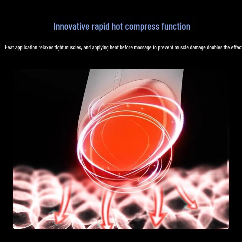 SKG F5 Portable Percussion Massager with Heat Therapy
