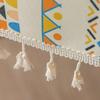 1PC Bohemian Nordic Style Tablecloth Cotton and Linen Leave-in Ethnic Style Rectangular Fringed Camping Tablecloth Waterproof and Oil-proof