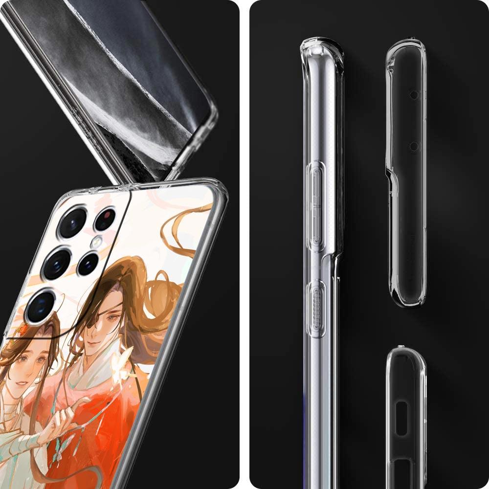 TGCF Heaven Official's Blessing-Telefonhülle für Samsung Galaxy S22 5G S20 Ultra S21 FE 5G S10E S9 S8 S10 Plus Note 20, transparente Abdeckung
