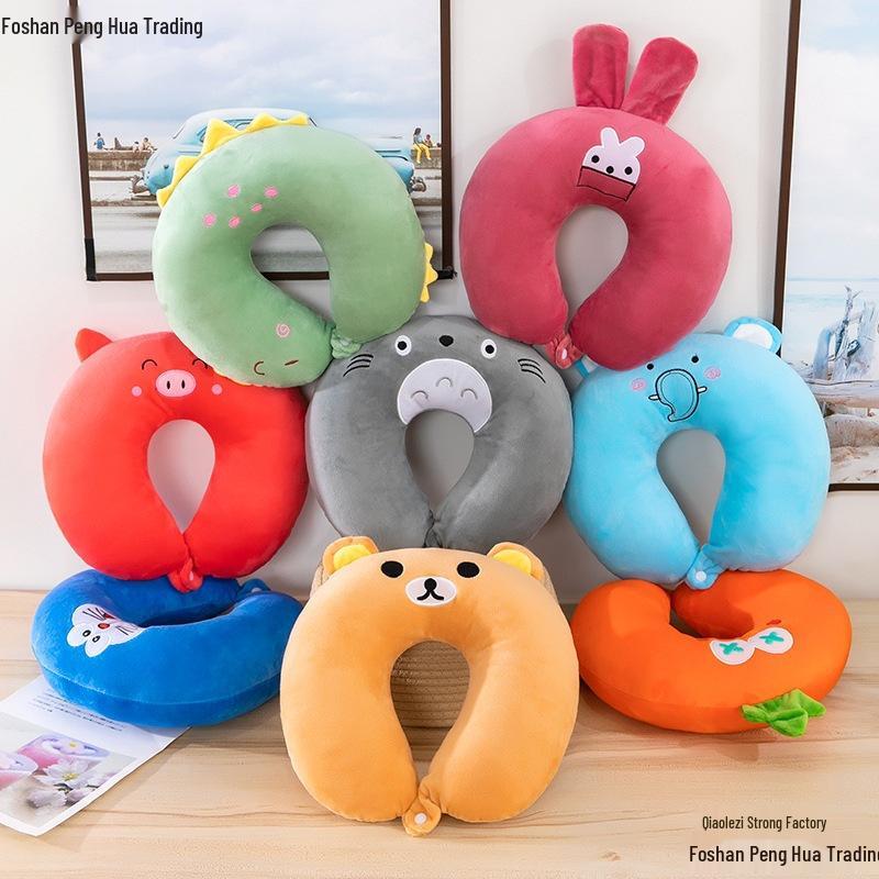 Animal Cartoon U-shaped Pillow - Cute Souvenir Gift for Kindergarten or Birthday