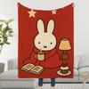 Cute Cartoon M-MiffyS-ES Rabbit Blanket Soft Warm Furry Throw Super Kids Toys Bed Sofa Car Cradle