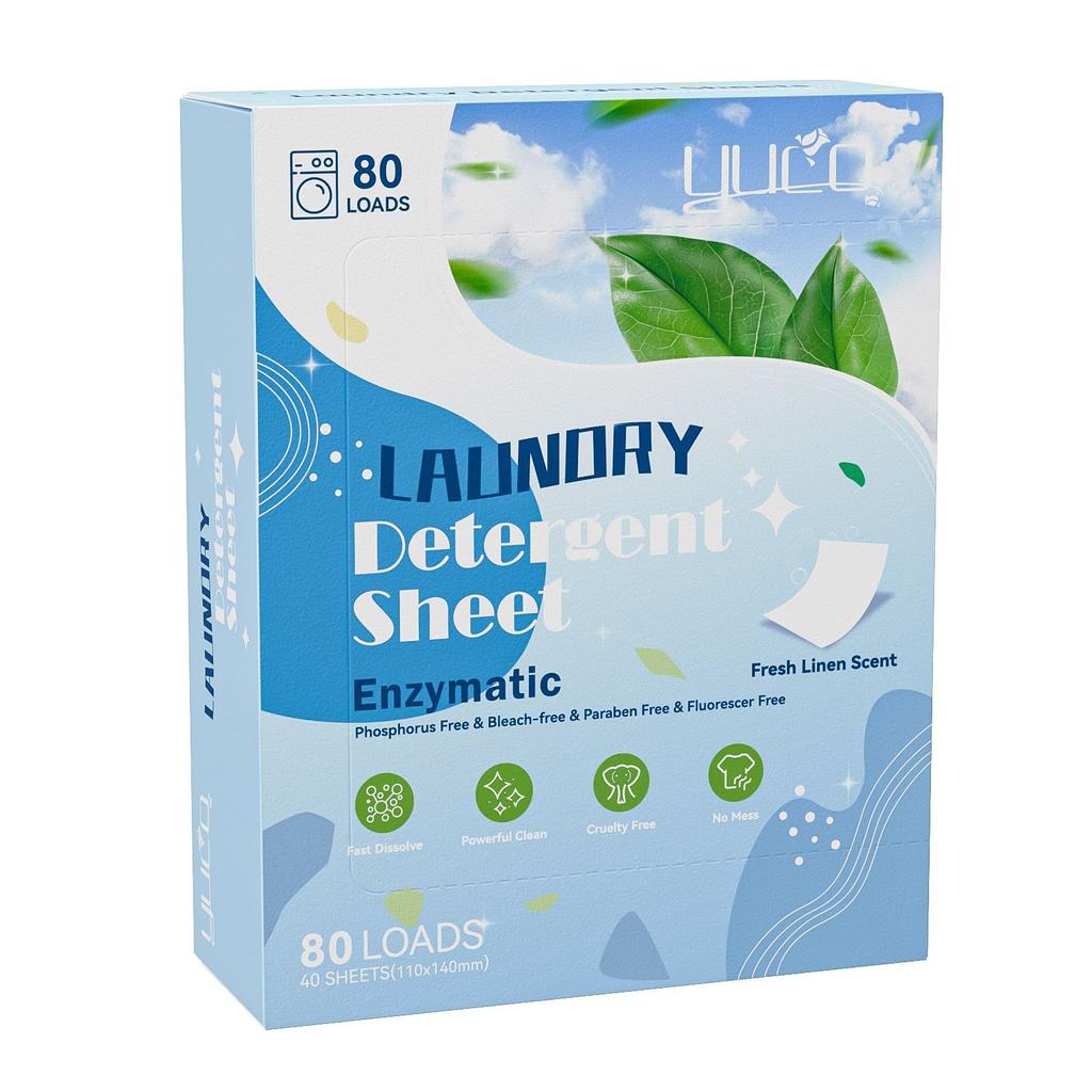Wäsche-Blasenpapier gestrichelte Linie, Wasser-Waschtabletten, Tiefenreinigung, hochkonzentrierte Waschtabletten, verschiedene Farben und Düfte