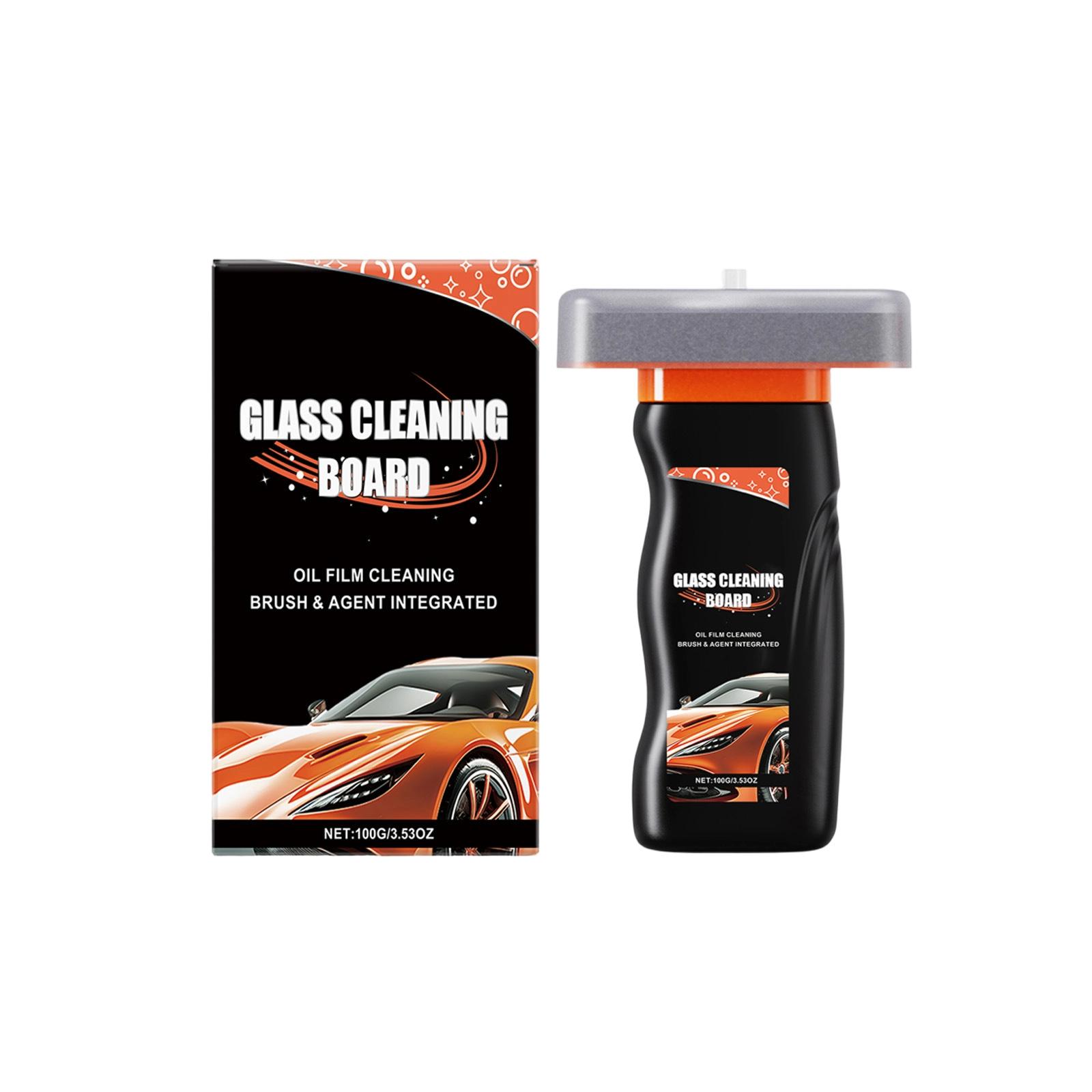 Hikmarion Glass Oil Film Cleaning Brush - Convenient Daily Cleaning Brush For Car Windshields, And Rearview Mirrors