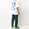 Off-White Marker Short-Sleeve Over Tee White/Blue Men Tops OMAA038E20JER0020145