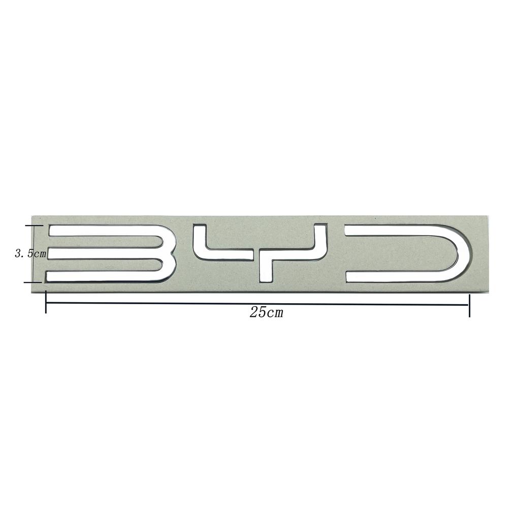 3D ABS Chrom Černé Logo Postav si své sny Znak Písmena Samolepka Znak na Kufr Auta Pro BYD SEAL SONG Plus ATTO3 SEAL U Příslušenství