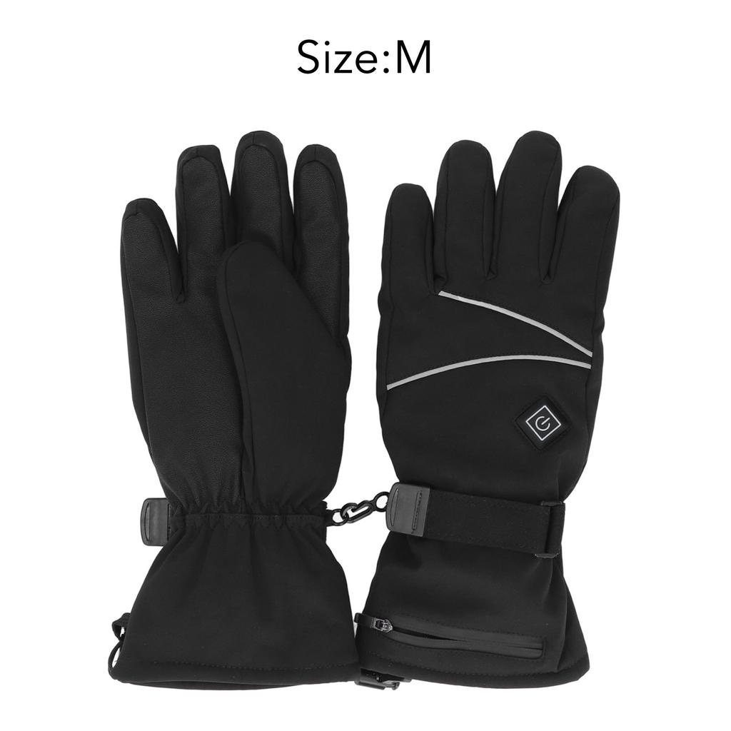 Heated Gloves Skiing Snowboarding Electric Battery Heated Gloves with 3 Heating Levels Skiing for Men Women